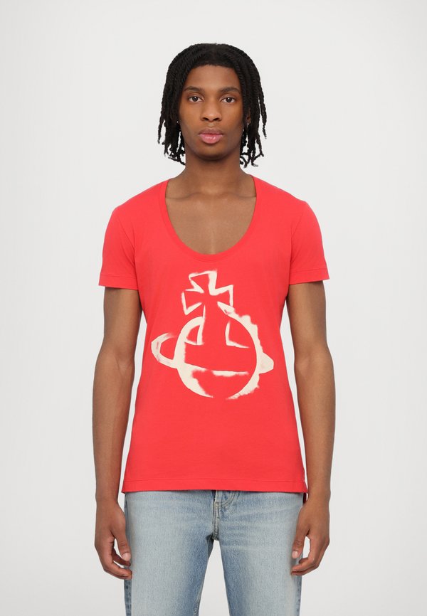 STENCIL ORB LOLLO UNISEX - Print T-shirt - hibiscus2