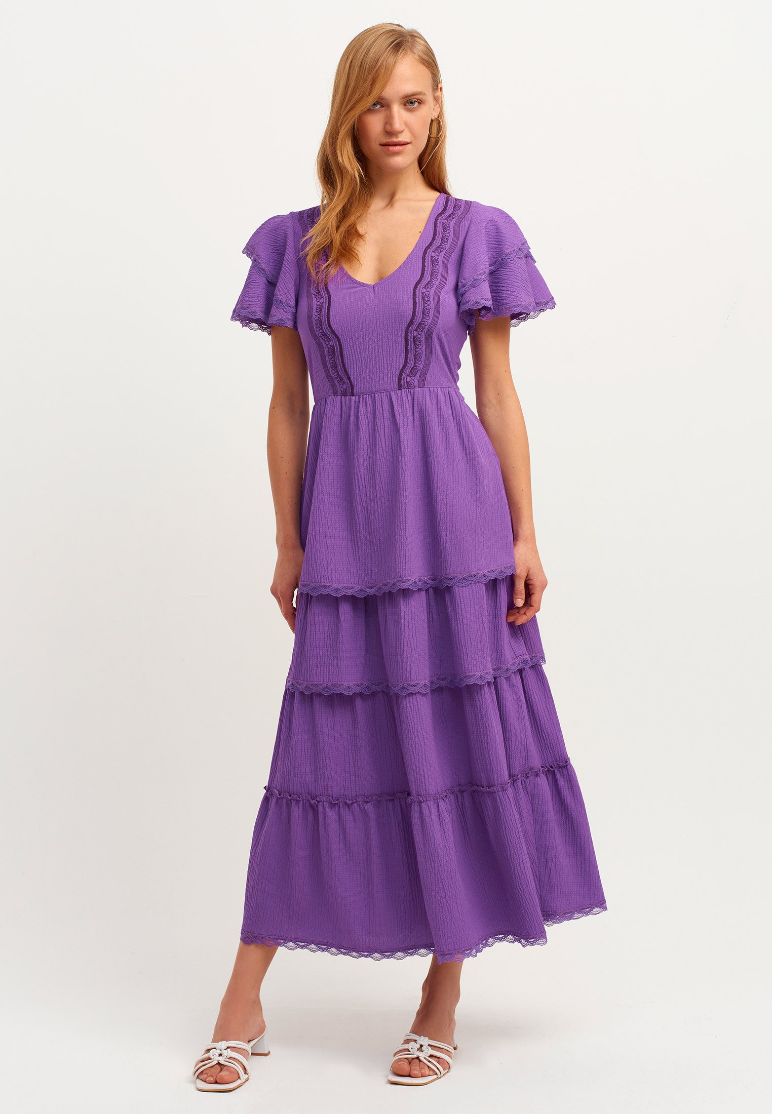 OXXO Vestito lungo - purple/viola - Zalando.it