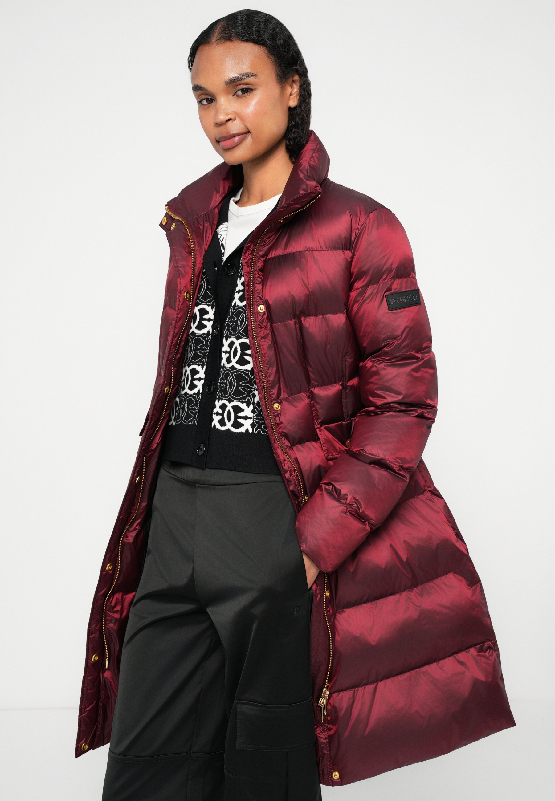 Pinko USOA - Winter coat - bordeaux - Zalando