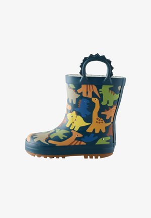 Next, WARM LINED HANDLE WELLIES - Wellies - navy dinosaur