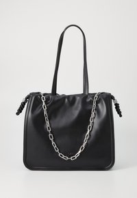 HALLE TOTE - Saco de mão - black/silver-coloured