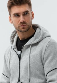 Ombre Mikina na zip - light grey melange