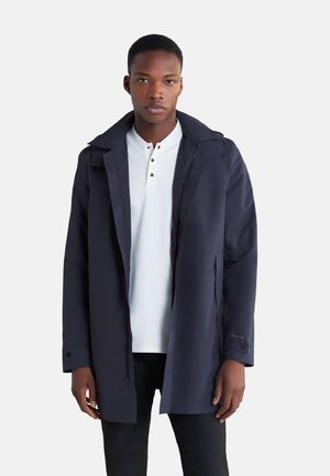Cappotto Uomo Trench Impermeabile Uomo Blu Giubbotto Uomo Trench