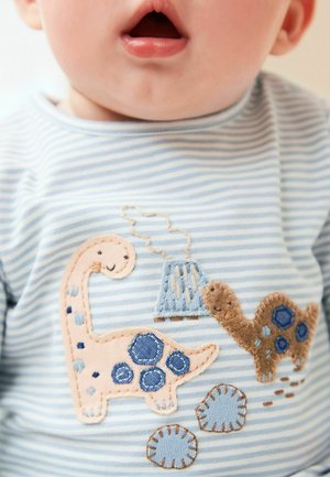 2 PIECE SET - Pajkice – hlače - blue dinosaur