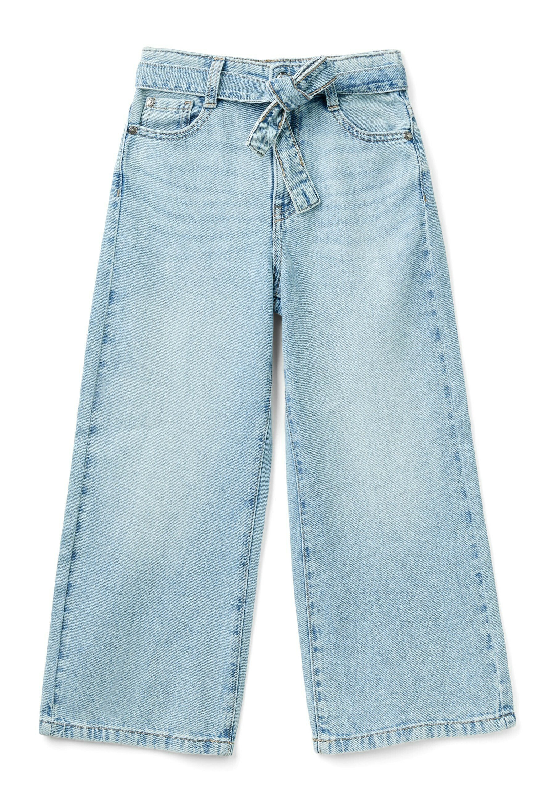 United Colors of Benetton WIDE WITH SASH Jeans baggy blue/blu