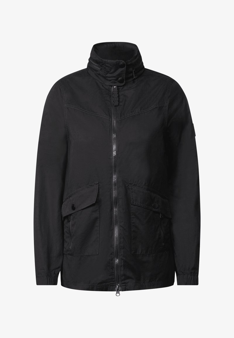 Cecil Karierte Jacke Schwarz Cecil Übergangsjacke Schwarz