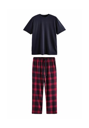 MOTIONFLEX COSY SET STANDARD - Nattplagg set - navy red check