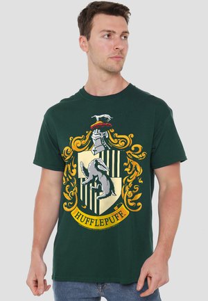 Cotton Soul, HARRY POTTER HUFFLEPUFF CREST - T-Shirt print - dark green
