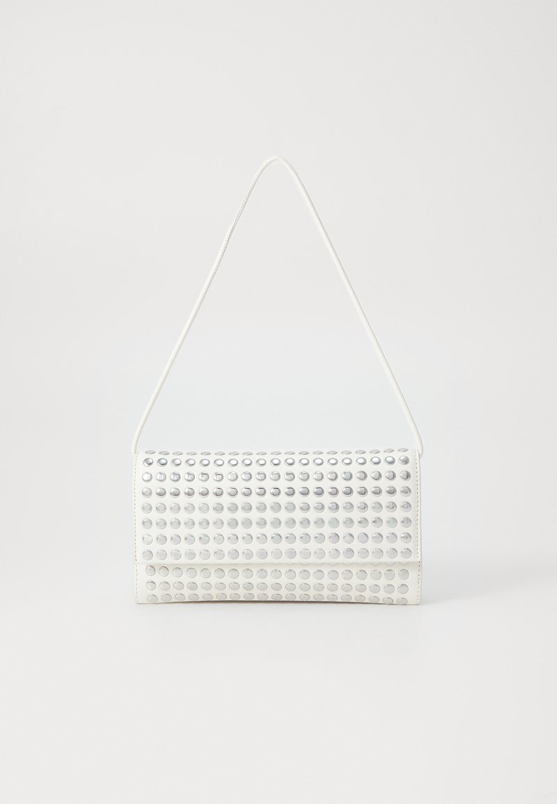 Loeffler Randall - CHARLEE FLAP - Clutch - ecru/silver coloured, Forstørre