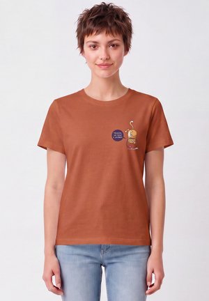 watapparel, FUNNY CAT - T-Shirt print - heritage brown