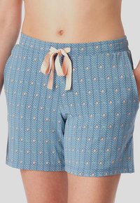 Schiesser Pyjamasbyxor - blau pfirsich