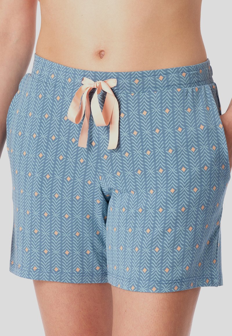 Schiesser Pyjamabroek - blau pfirsich