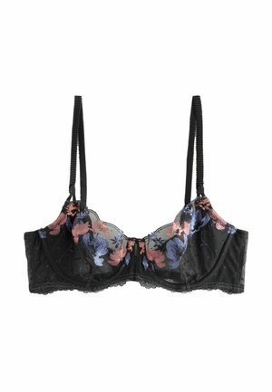 Next, NON PADDED BALCONY FIT - PREMIUM SWISS DESIGNED EMBROIDERED BRA - Underwired bra - navy