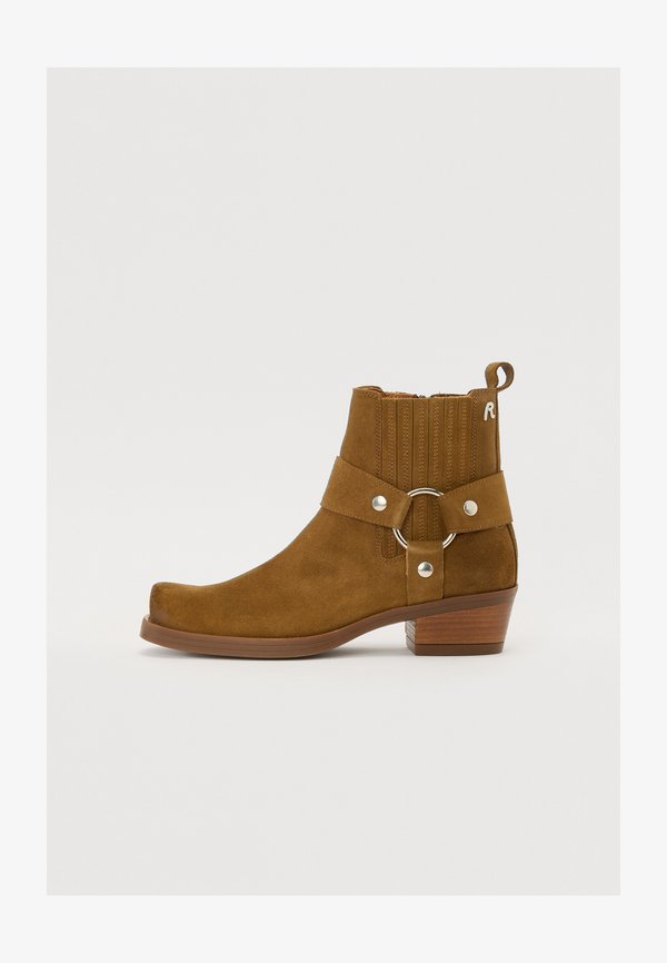 KORA CHELSEA ROCK - Cowboy/biker ankle boot - tan