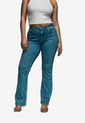 Next TALL - Džíny Bootcut - authentic mid blue
