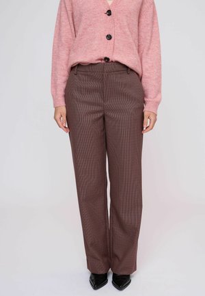 EVANGELINE - Auduma bikses - art brown black rose