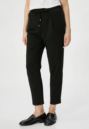 Koton Pantalone Donna Vita Media Gamba Dritta Con Dettaglio Cerniera - Blu Navy (704) - Cotone Misto