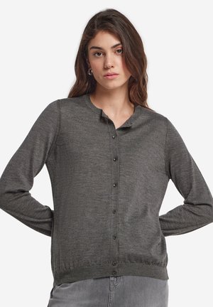 ULTRAFINE ROUND-NECK - Cardigan - Grey