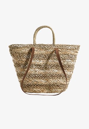 BRAIDED - Tote bag - beige