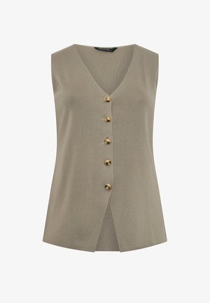 Evans, PLUS SIZE VESTS & CAMIS - Smanicato - taupe