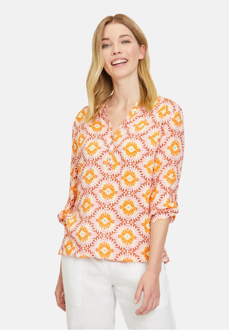 Produktbild von Cartoon Damen Bluse: Leichte Viskose-Bluse Mit Muster – Lässig & Vielseitig Für Alltag & Büro