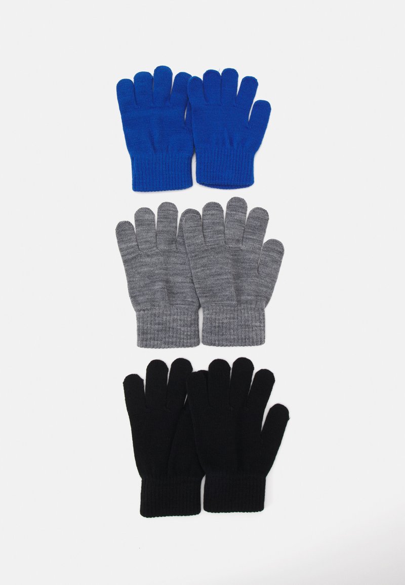 Name it NKNMAGIC UNISEX 3 PACK - Gloves - grey/black