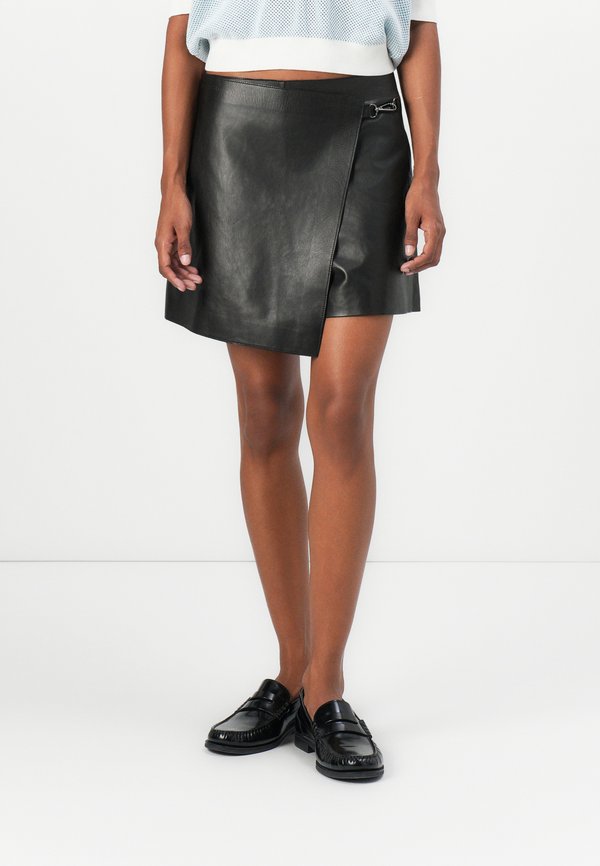 SKORT - Leather skirt