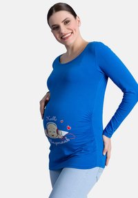 M.M.C. HALLO LIEBLINGSMENSCH - Langarmshirt - dunkelblau