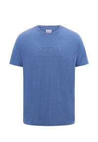 Guess - MIT GESTICKTEM LOGO - Apdrukāts T-krekls - blau Miniatūras attēls 1