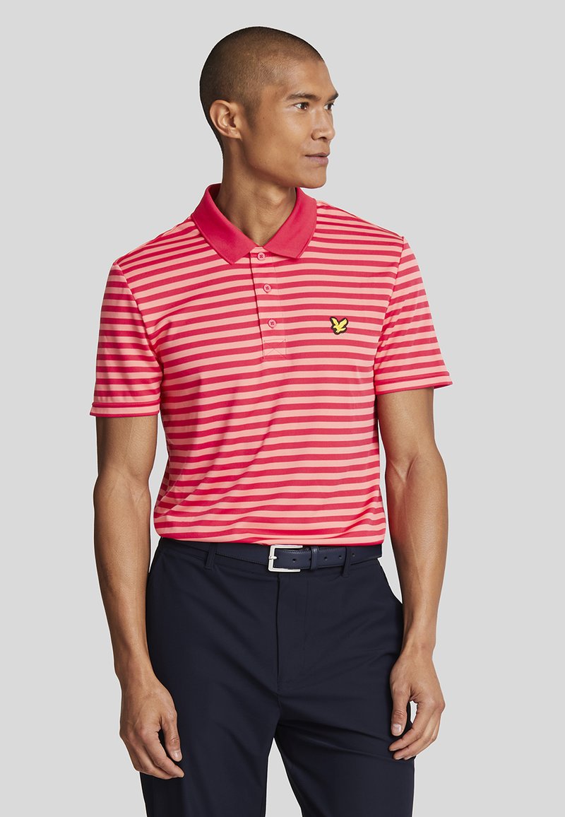 Lyle & Scott GOLF BROAD STRIPE  - Poloshirt -  birdie red  red bud