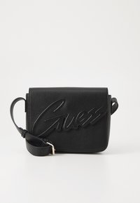 CROSSBODY FLAP BAG UNISEX - Bandolera - jet black