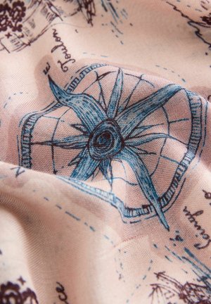 Next, SQUARE SCARF - Marama - map print