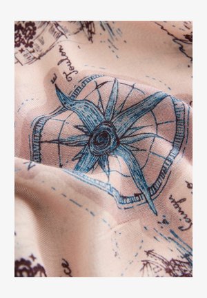 Next, SQUARE SCARF - Marama - map print
