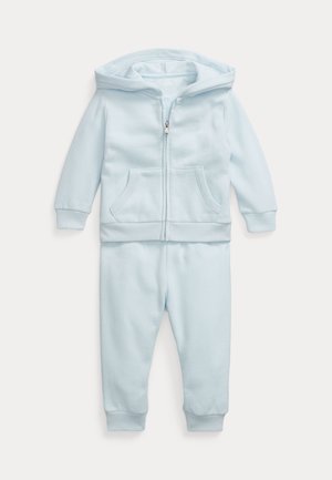 Polo Ralph Lauren FLEECE FULL ZIP HOODIE & PANT SET - Teplákové kalhoty - beryl blue