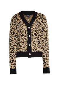 Cardigan - schwarz beige