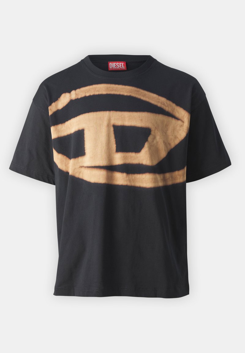 Diesel T-shirt print zwart