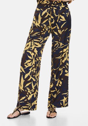 Pantalones - indigo ginger dark brown druck