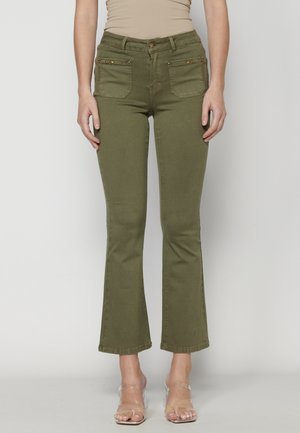 Koroshi BELL - Jeans a zampa - khaki
