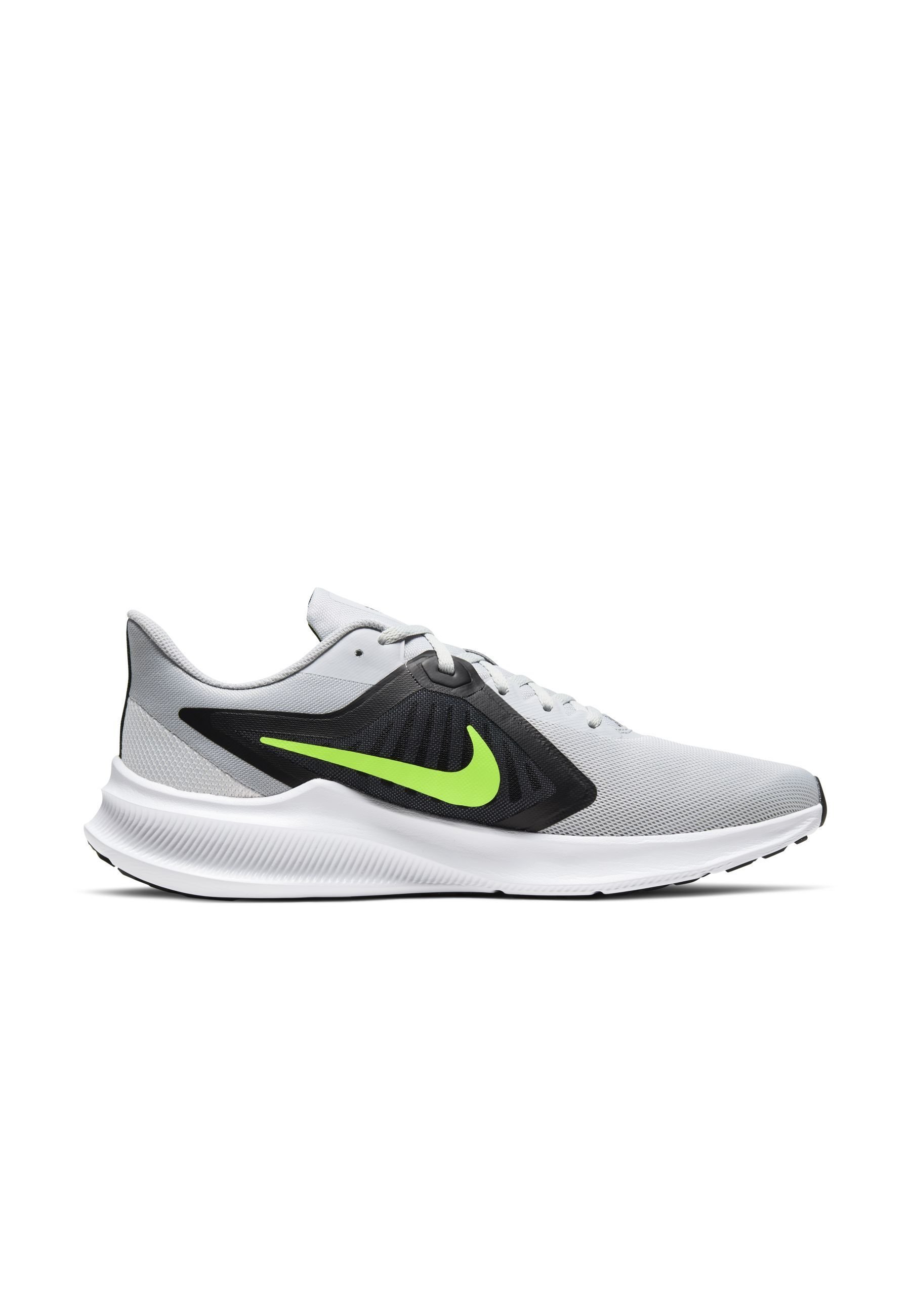 Nike Performance DOWNSHIFTER 10 - Zapatillas de running neutras - grey  fog/black/white/volt/gris - Zalando.es