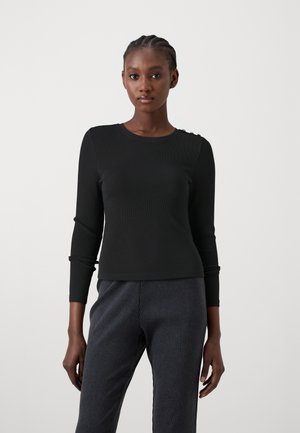 ONLY ONLCHECKIE - Maglietta a manica lunga - black