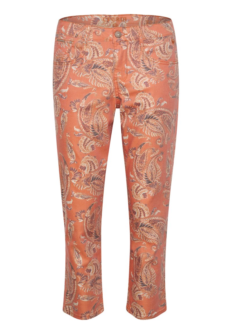 Cream Jeansshort oranje