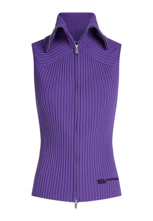 Karl Lagerfeld Jeans, KLJ ZIP KNIT VEST - Γιλέκο - prism violet
