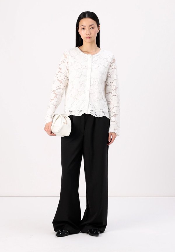 VICEREN O NECK SHIRT - Button-down blouse - cloud dancer2