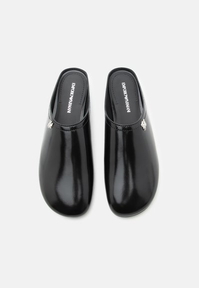 Emporio Armani SABOT LUCIDO - Μιουλ - nero