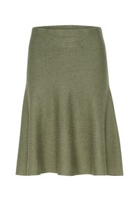 ANNEMARIE - Falda acampanada - burnt olive melange