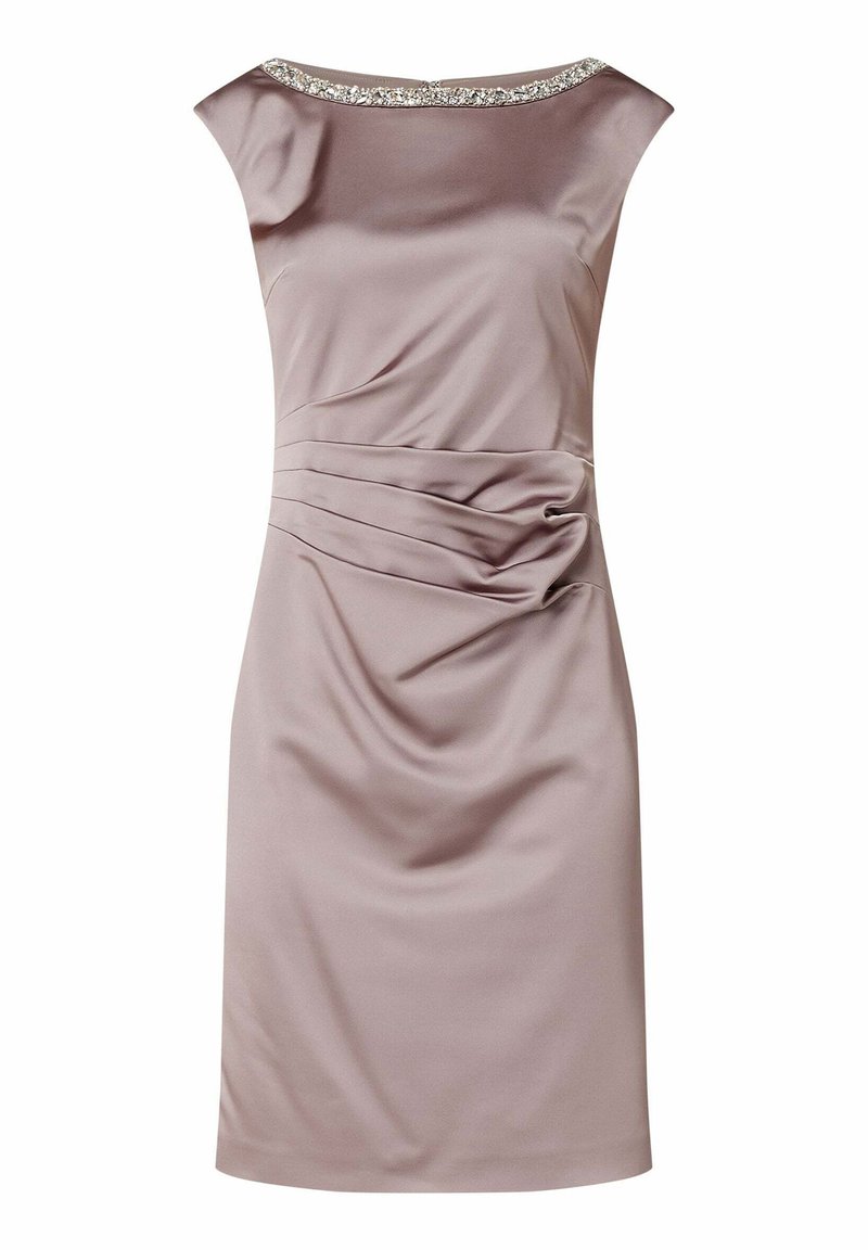 Christian Berg Mit Ziersteinen Cocktailkleid Festliches Kleid Mauve Meliert Lila Zalando De 