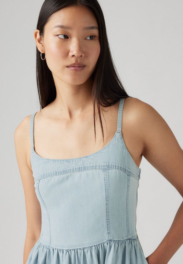 ALESSIE BUSTIER DRESS - Denim dress - rounded the corner2