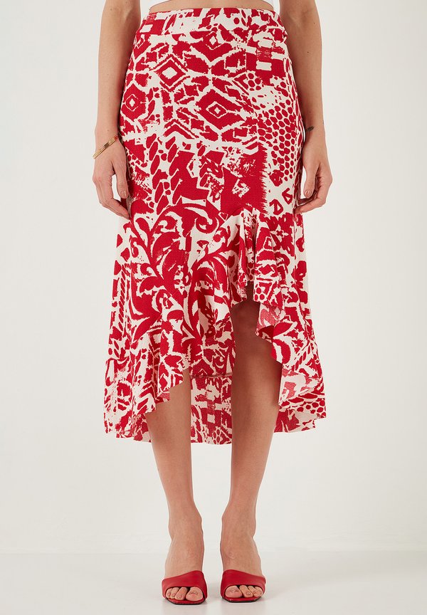 REGULAR FIT - A-Linien-Rock - bordeaux