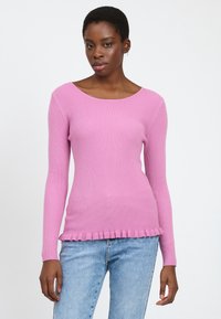 INFLUENCER RUCHED HEM - Maglione - pink