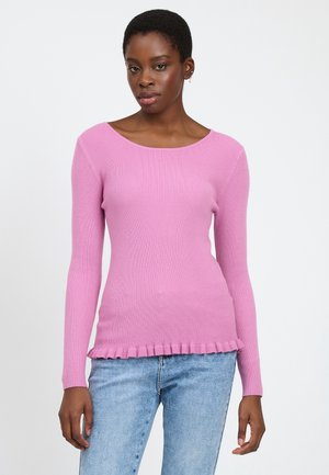 INFLUENCER RUCHED HEM - Maglione - pink